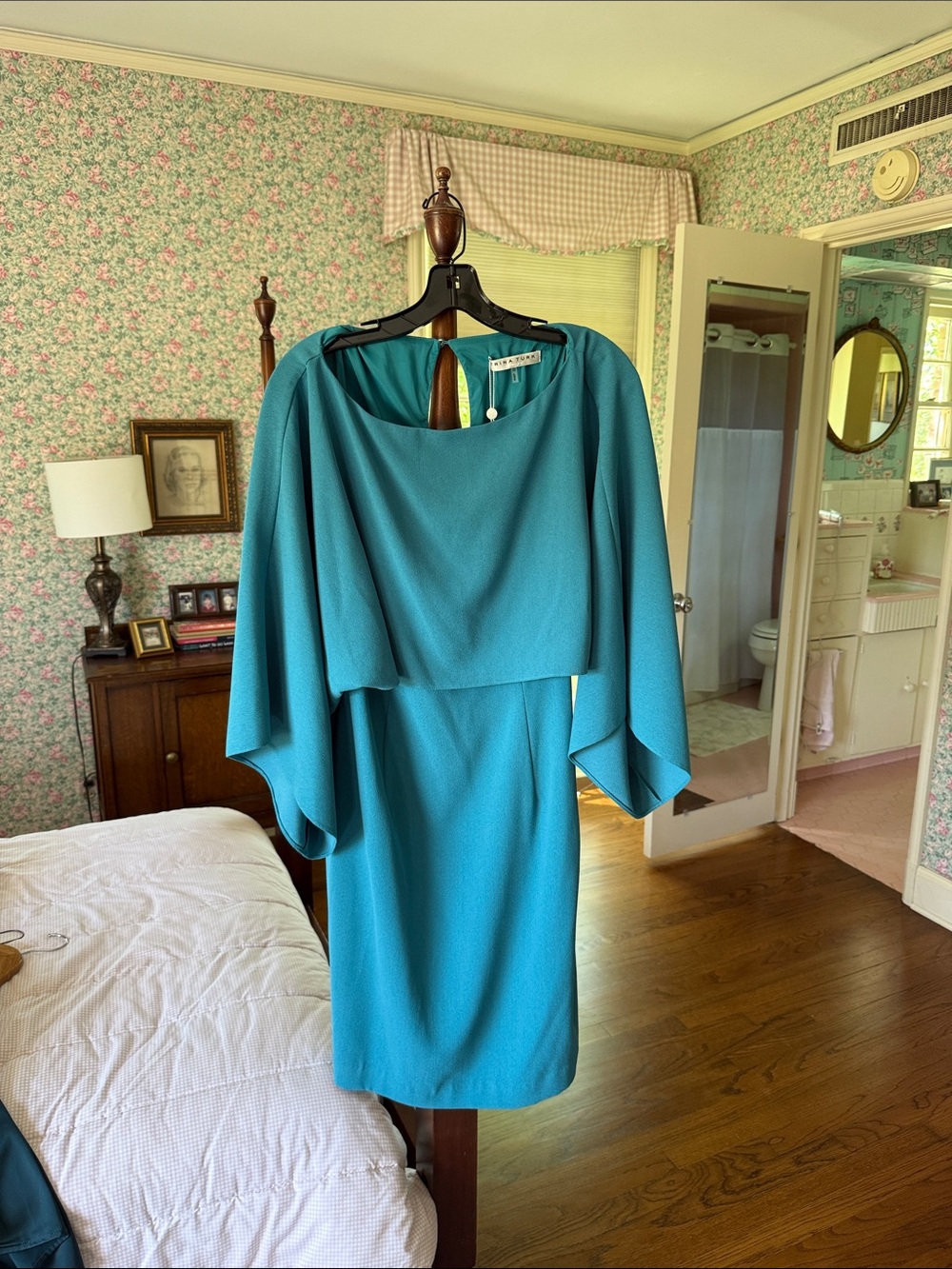 Trina Turk Teal Sleeveless Dress